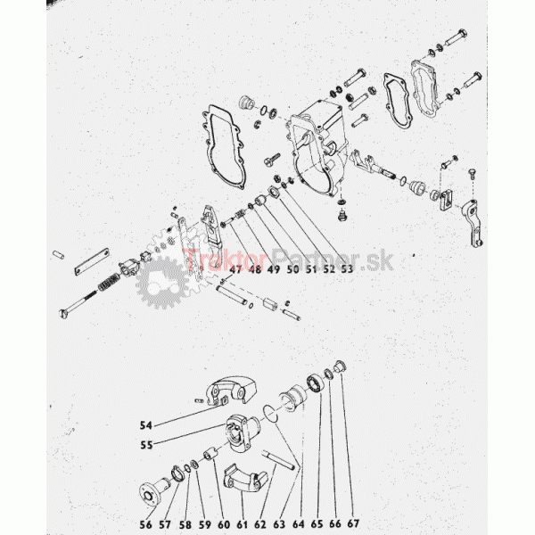 Palivový systém - mechanický výkonostný regulátor