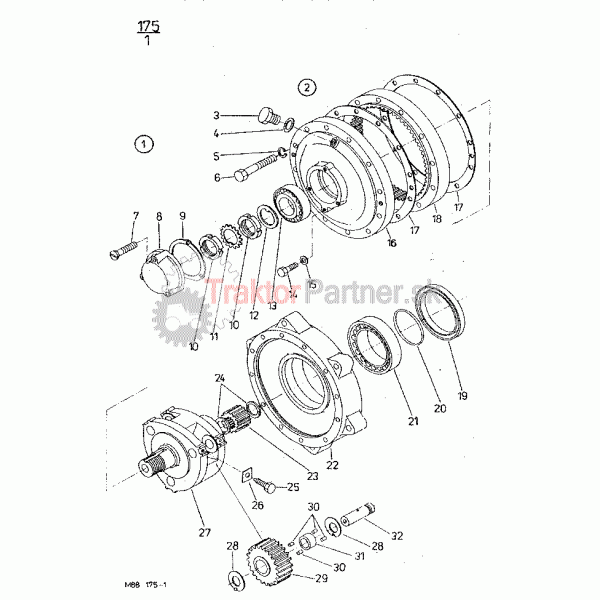 Hlava kolesa s reduktorom
