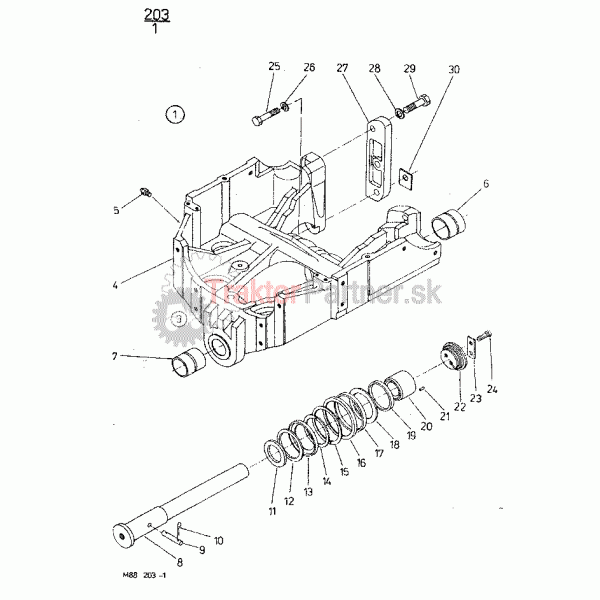 Konzola prednej hnacej nápravy