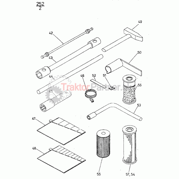 Výstroj a náhradné diely