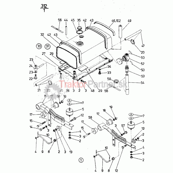 Odklopná nádrž paliva