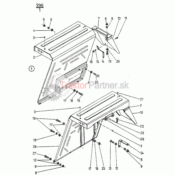 Zadné blatníky pre cabriolet