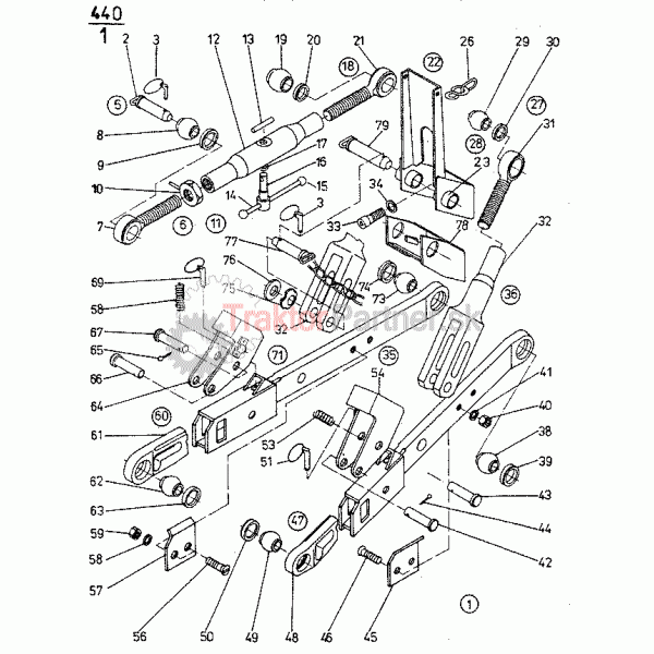 Predný trojbodový záves