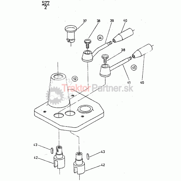 Hriadeľ hydrostatického riadenia