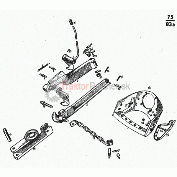 Záves pre jednonápravový príves