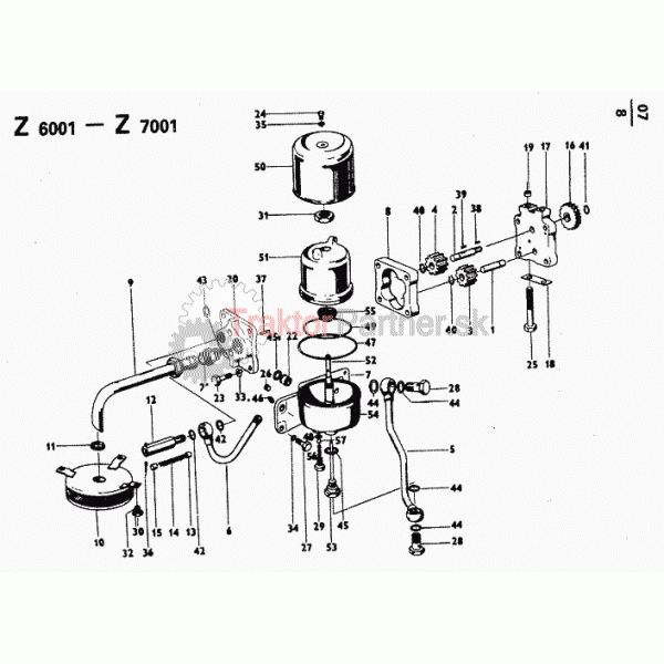 Mazací systém  (Z 6001 - Z 7001)