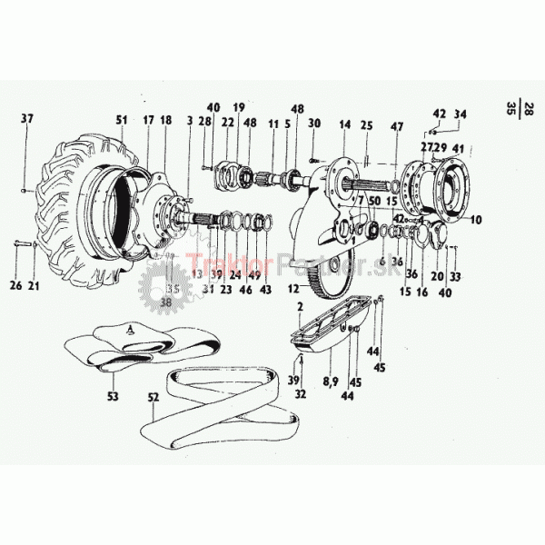 Zadná poloos s portálom