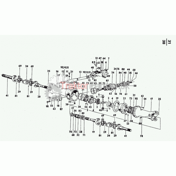 Predná hnacia náprava (Z 6045, Z 7045)