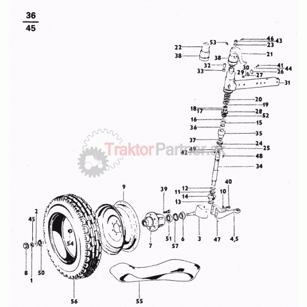 Odperované nástavce s kolesami pre pneumatiky 7,50-16 (Z 6011; Z7011)