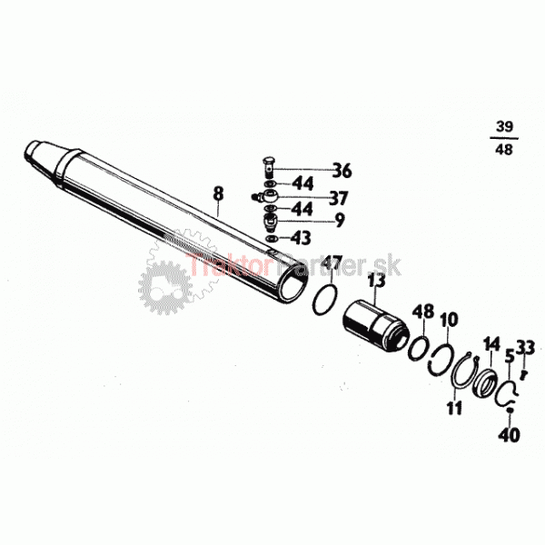 Valec posilovača riadenia