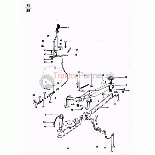 Záves pre jednonápravový príves