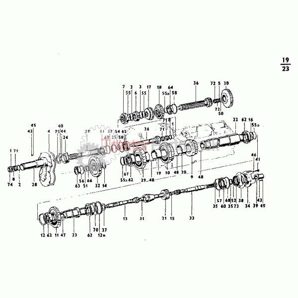 Spojkový, predlohový, drážkový hriadeľ a redukcia
