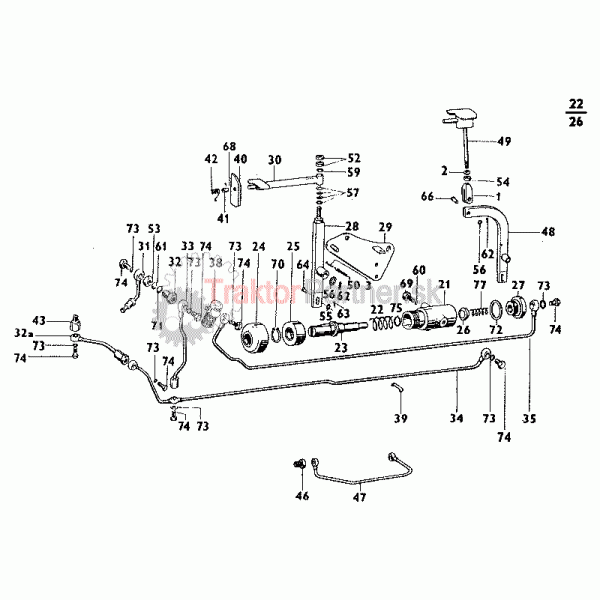 Násobič krútiaceho momentu (pri montáži sk. 68) - Z 5911 - Z 6945 UBK