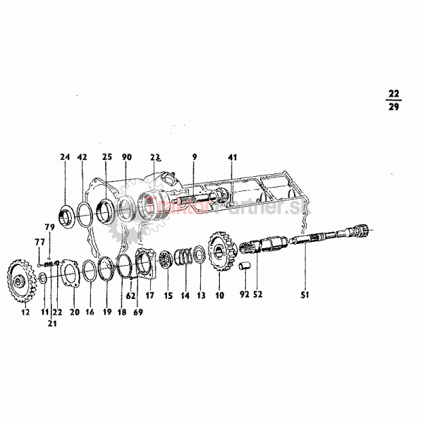 Násobič krútiaceho momentu (bez montáže sk. 68) - Z 5911 - Z 6945 UBK