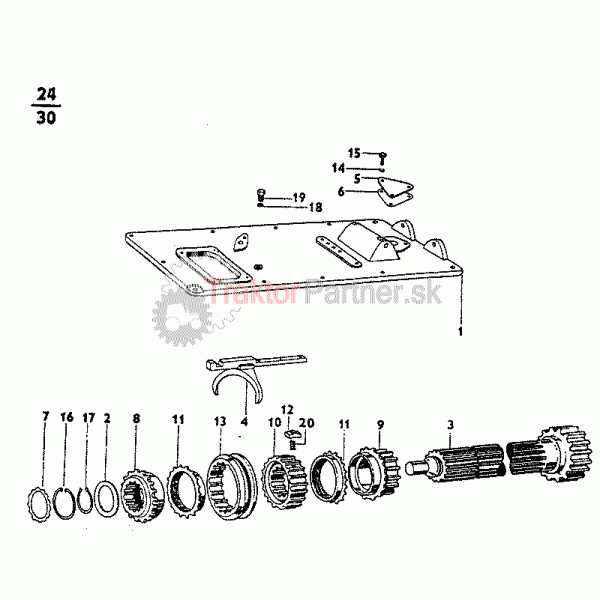 Synchronizáčná spojka (Z 5911 - Z 6945 UBK)