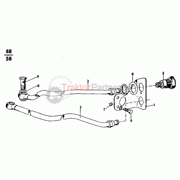 Vonkajší východ regulačnej hydrauliky