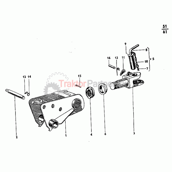 Záves pre prívesy sklopný