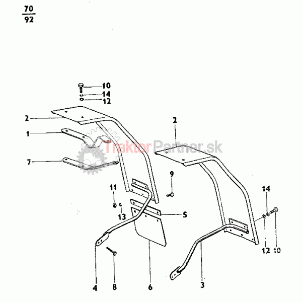 Predné blatníky (Z 4911, Z 4911 UBK, Z 5911, Z 5911 BK, Z 5911 UBK)