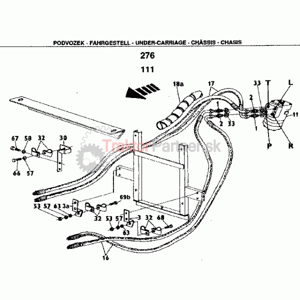 Hydrostatické riadenie 4X2  Z 3321,4321,5321,6321,7321