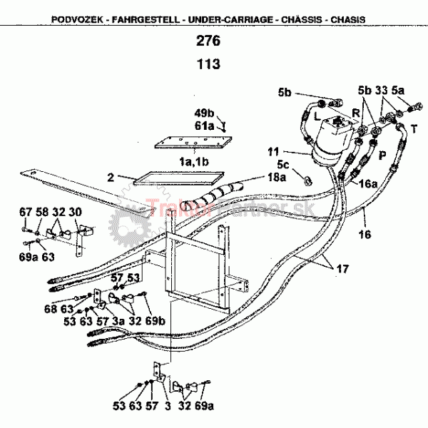 Hydrostatické riadenie 4X2  Z 3321,4321,5321,6321,7321