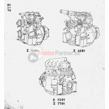Motor s remenicov kľukového hriadeľa pre čelný odber výkonu - 7201 5004