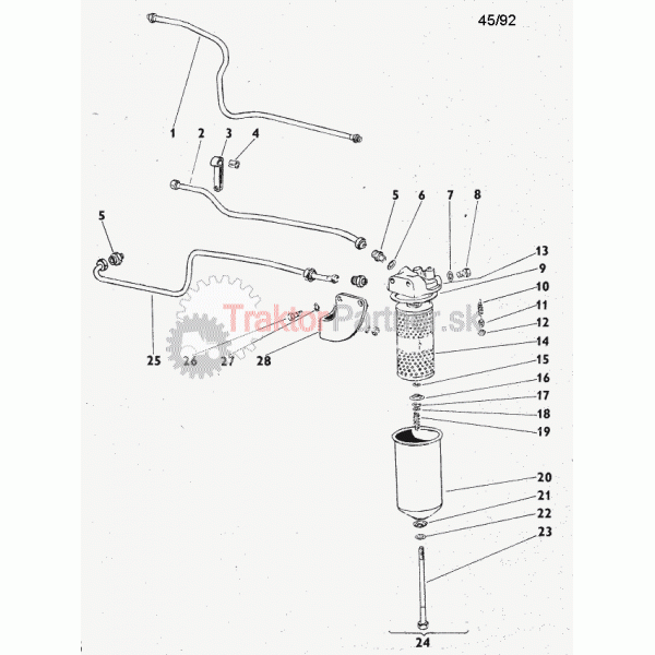 Filtracia oleja hydravliky