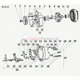 Alternátor 14 V 55 A [s reglerom] - 5911 5740#2