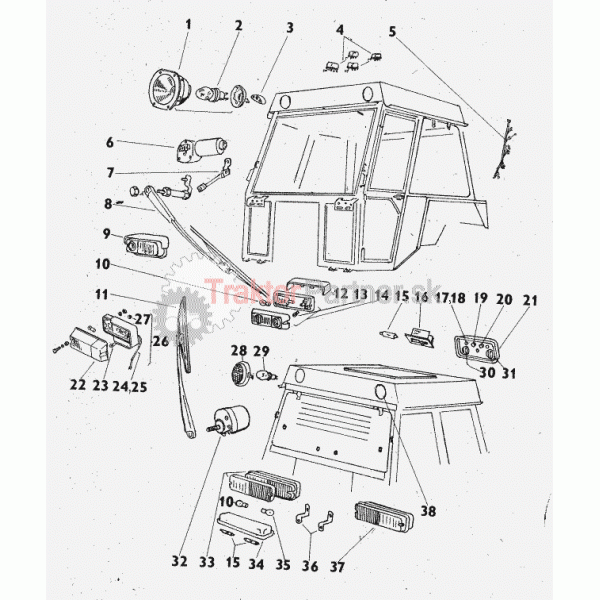 Elektrická inštalácia kabíny