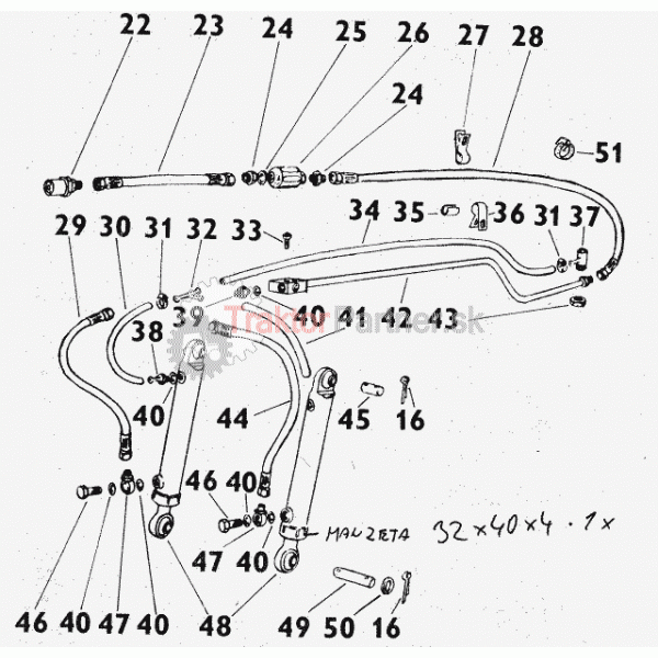Predný trojbodový záves