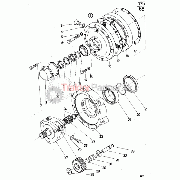 Hlava kolesa s reduktorom