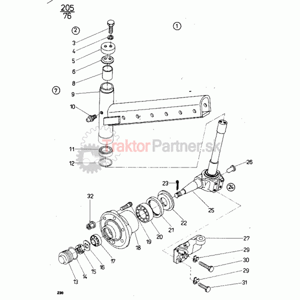 Neodpružené nástavce