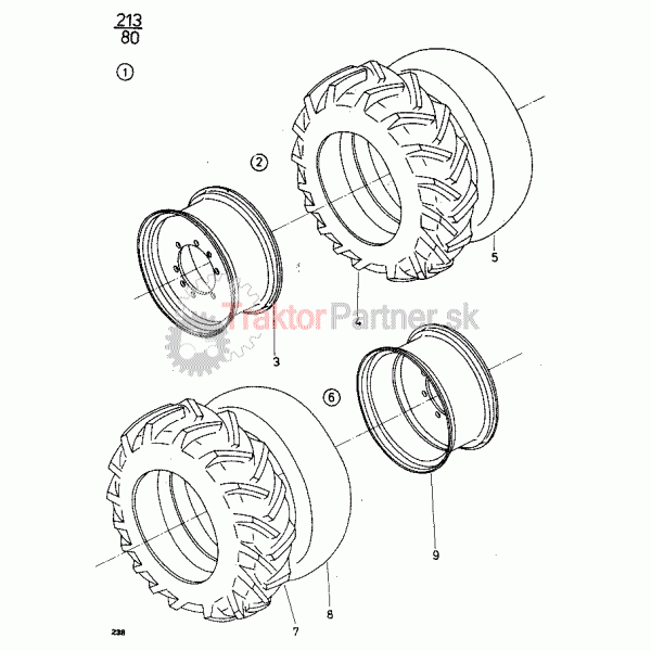 Zadné diskové kolesá 18,4/15-34''