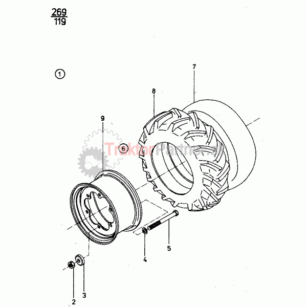 Predné koleso 14,9-28''