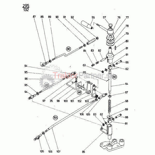 Ovládanie spojky vývodového hriadeľa, uzávierky diferencialu