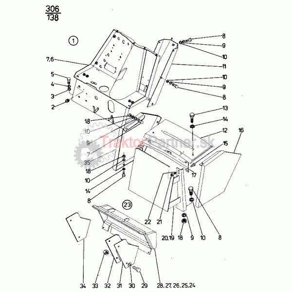 Odhlučnenie konzoly riadenia