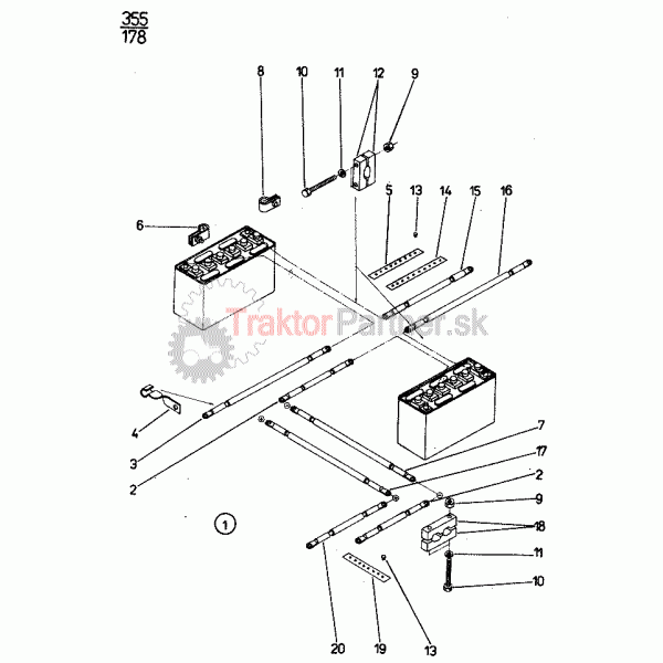 Elektrická inštalácia pre akumulátory v stúpačkach