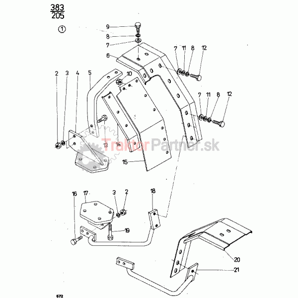 Predné blatníky 14,9-28, 14,9-24