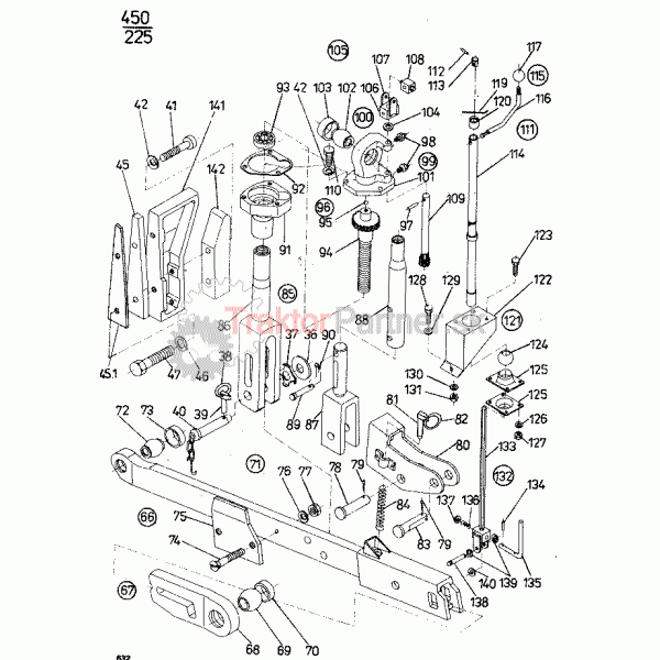 Trojbodový záves s ovládačom