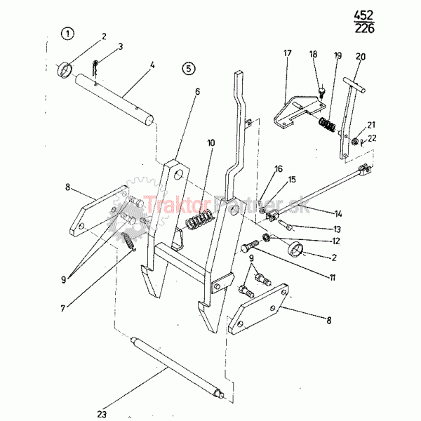 Spodný univerzálny záves