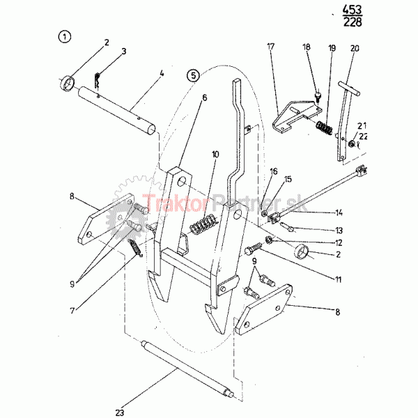 Spodný univerzálny záves