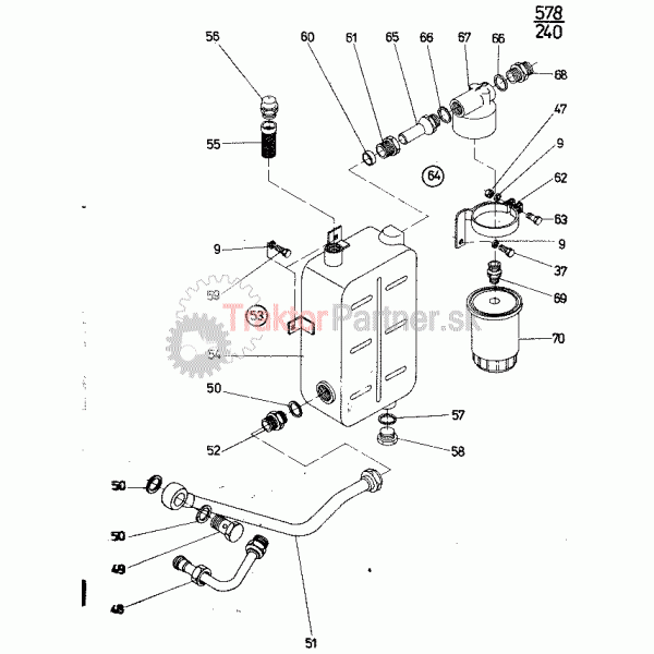 Okruh hydrostatického riadenia