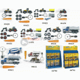 hračka Kľúčenka - Nákladné auto MACK s prívesom a traktorom 9,9 x - 00612