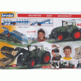 Hračka - Príves za traktor - pluh L = 72,5 cm 1:16 [BRUDER] - 02250