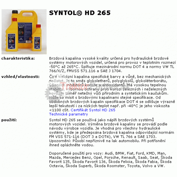 Syntol HD 265
