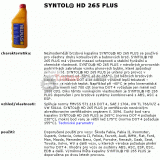 Brzdová kvapalina SYNTOL HD 265 Plus 4L - SYNTOL-HD265PLUS.4L