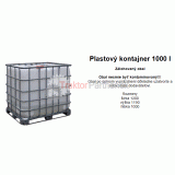 Plastový sud 1000 L - OB/PK.1000L