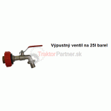 Výpustný ventil na 50L barel - OB/PVNB.50L