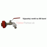 Výpustný ventil na 50L barel - OB/PVNB.50L