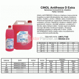 CINOL Antifreeze D Extra 4L - nemrznúci koncentrát do chladičov - #527