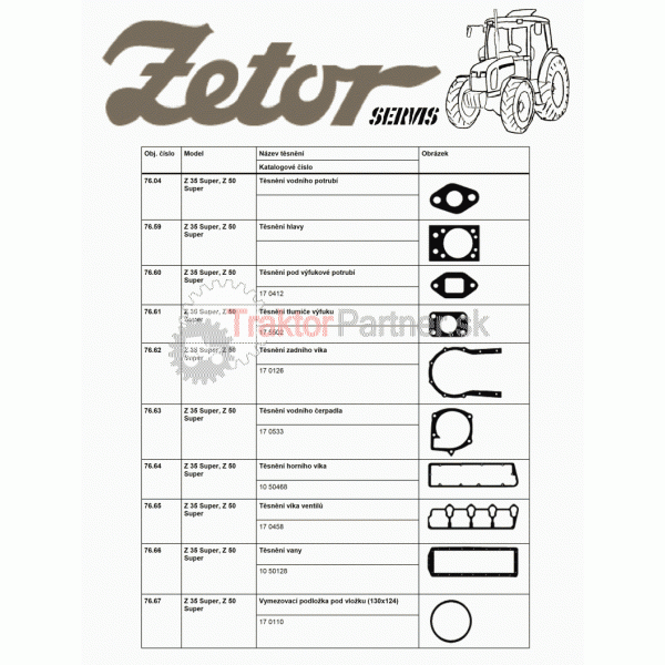 Tesnenia Zetor 50 obr. 1